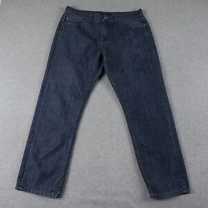Perry‎ Ellis Jeans Mens 34x30 Slim Fit Straight Leg 5-Pocket Denim Blue